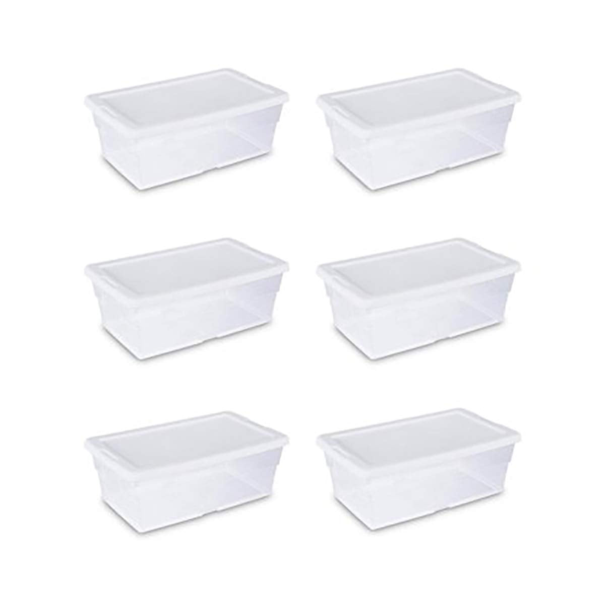 Sterilite 1642 - 6 Qt. Storage Box White 16428012